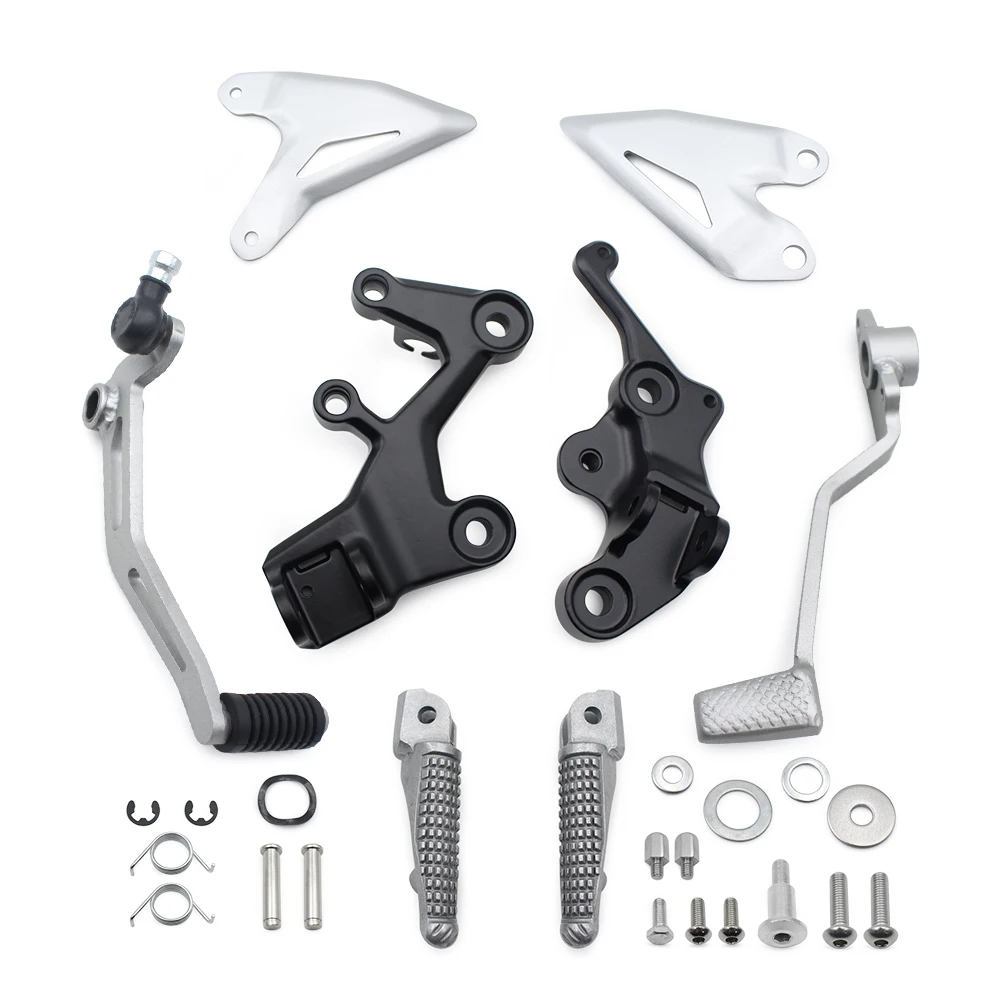 Przednie podnóżki kierowcy wspornik pasuje do motocykla Kawasaki Ninja 400 EX400 2018-2024 Z400 2019-2024 Z500 2024