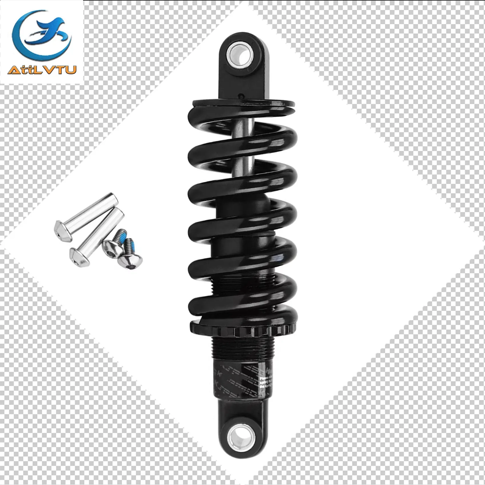 AttLvTu MTB Rear Shock 100-2000Lbs Steel Spring | MIL-STD-810G | 35% Impact ↓ | MTB/E-Bike/Scooter (150/165/190mm)
