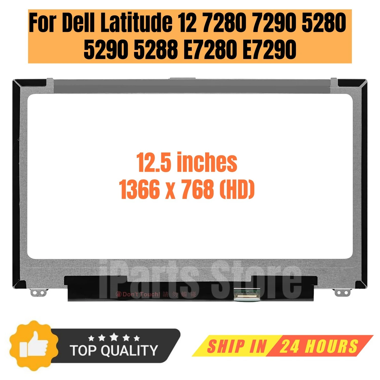 

Запасной дисплей iParts для Dell Latitude 12 5290 7280 7290 5280 5288 E7280 E7290 P28S P28S001 P28S002, ЖК-панель OEM