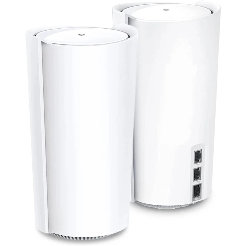 Deco Mesh WiFi AXE11000 Tri-Band WiFi 6E Mesh with Alexa, 2-Pack, White，home.