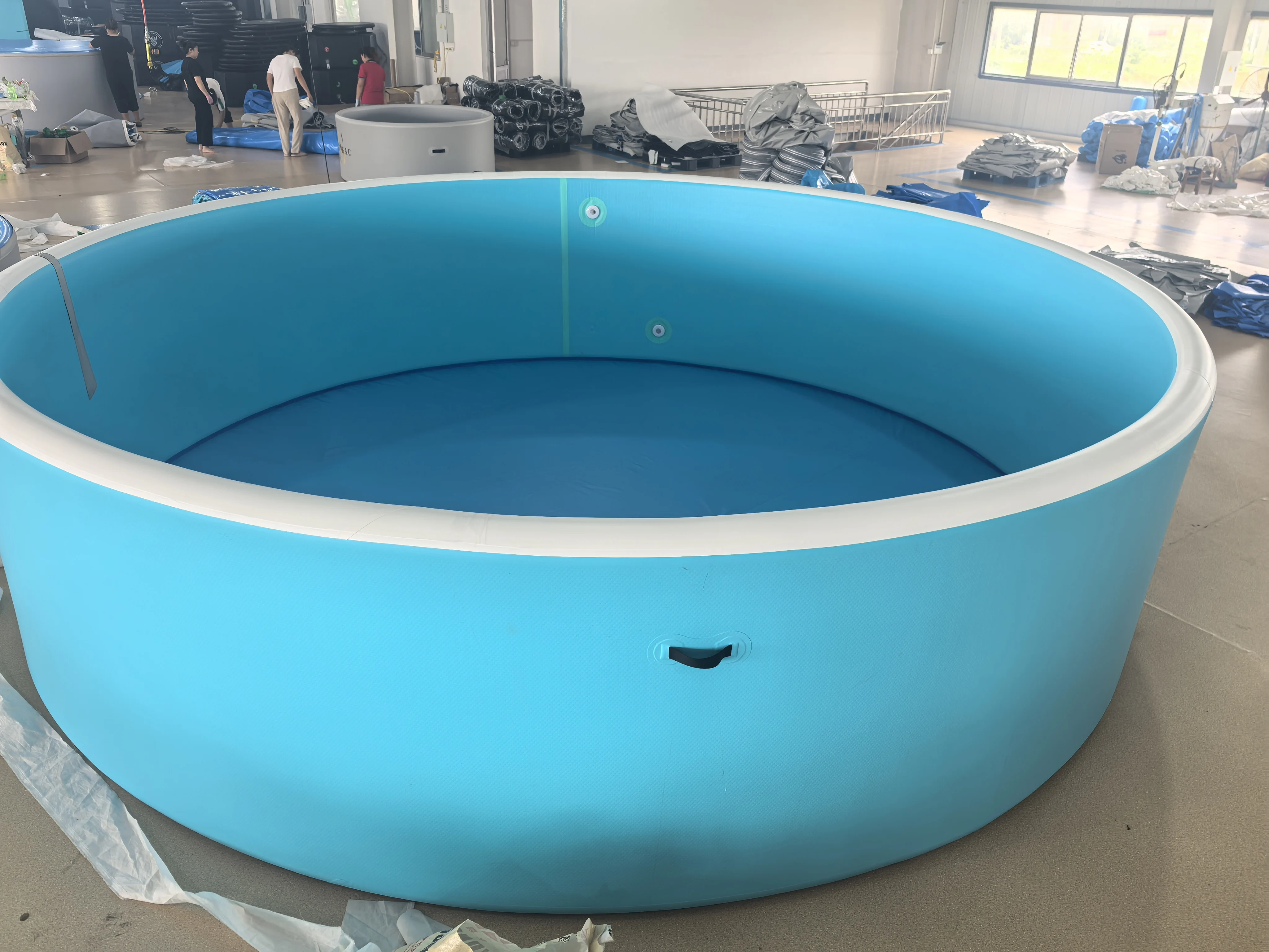 

4*4m New Design PVC Drop Stitch Inflatable Pool Portable Outdoor Foldable Inflatable Swimming Pool