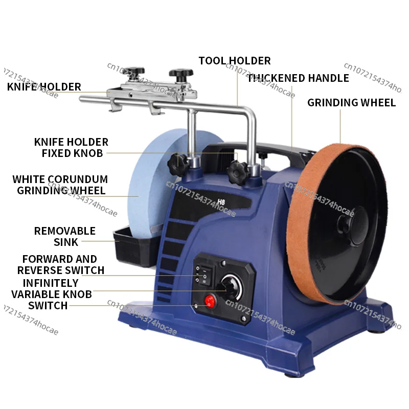 Low-Speed Water-Cooled ener, Desktop Wet Grinder for Chisels Knives