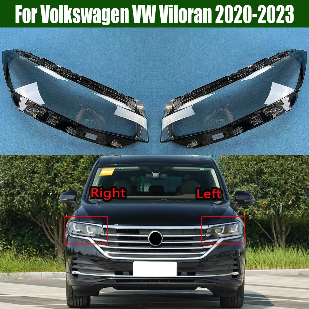 

For Volkswagen VW Viloran 2020 2021 2022 2023 Lamp Cover Headlamp Shell Transparent Lampshade Headlight Shade Lens Plexiglass