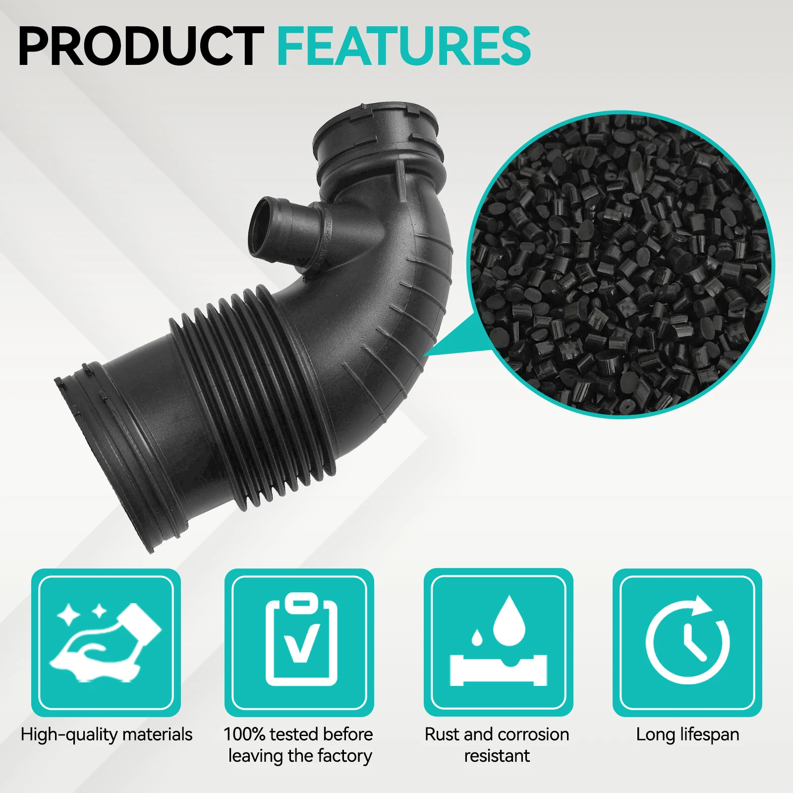 

For BMW F20 F21 F30 F31 114i 116i 118i 316i 320i N13 2010-2016 Car Air Intake Filtered Duct Hose Pipe13717597586 Accessories