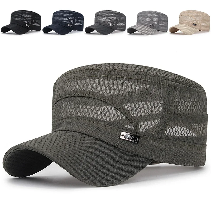 Unisex New Summer Men Women Mesh Caps Adjustable Baseball Cap Outdoor Breathable Casual Sun Hat