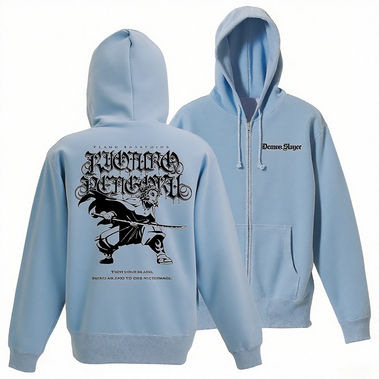 Unisex Demon Slayer Oversized Anime Hoodie Mannen Vrouwen Zip Up Jas Casual Top Streetwear Outdoor Sportkleding Lente Herfst Jassen