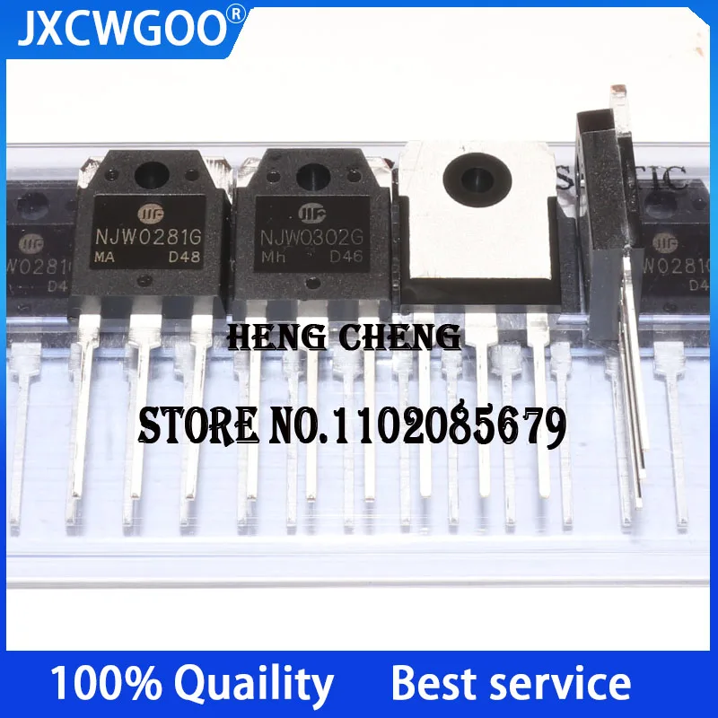 20PCS=10 Pair 100%New Original NJW0281 NJW0302 NJW0281G NJW0302G TO-247