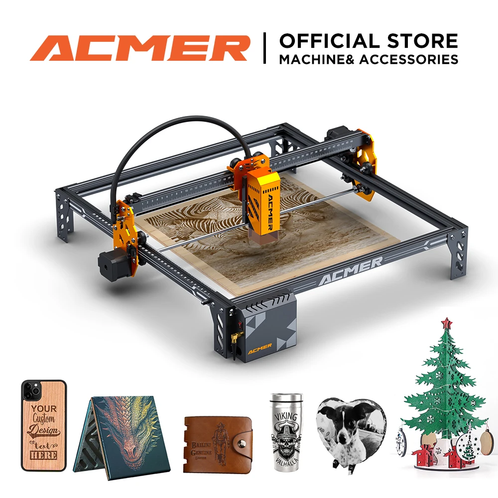 ACMER P1 S Pro 6W Laser Engraver Wifi Offline Control DIY Woodworking Diode Cnc Machine 445±5nm Blue LightLaser cutter