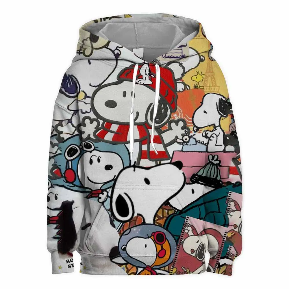 Boys and girls fall new fashion Snoopy cartoon cartoon children\'s pullover printed children\'s hoodie baby sweatshirt clothes