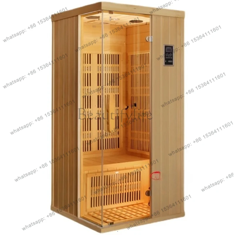 Double single steam room household stone box sauna box far infrared light wave bath