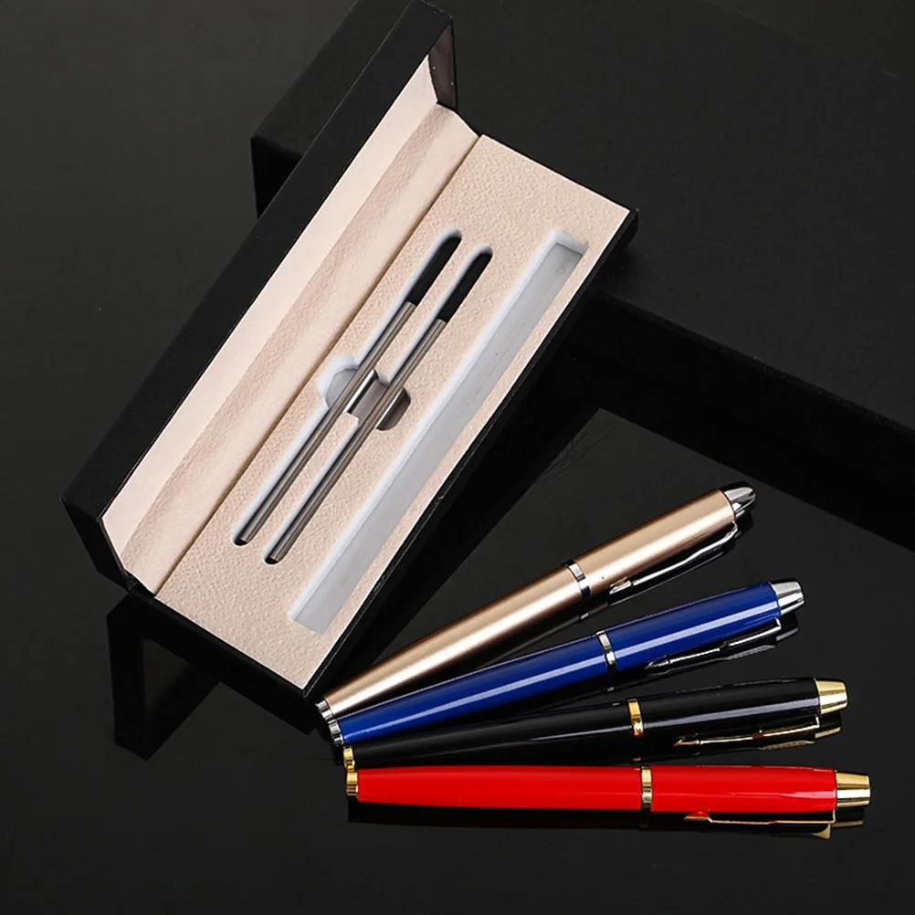 

1 Set Metal Pen Gift Set Business Events Souvenir Stainless Steel Smooth Writing Pen For Office Conference Teacher Sign