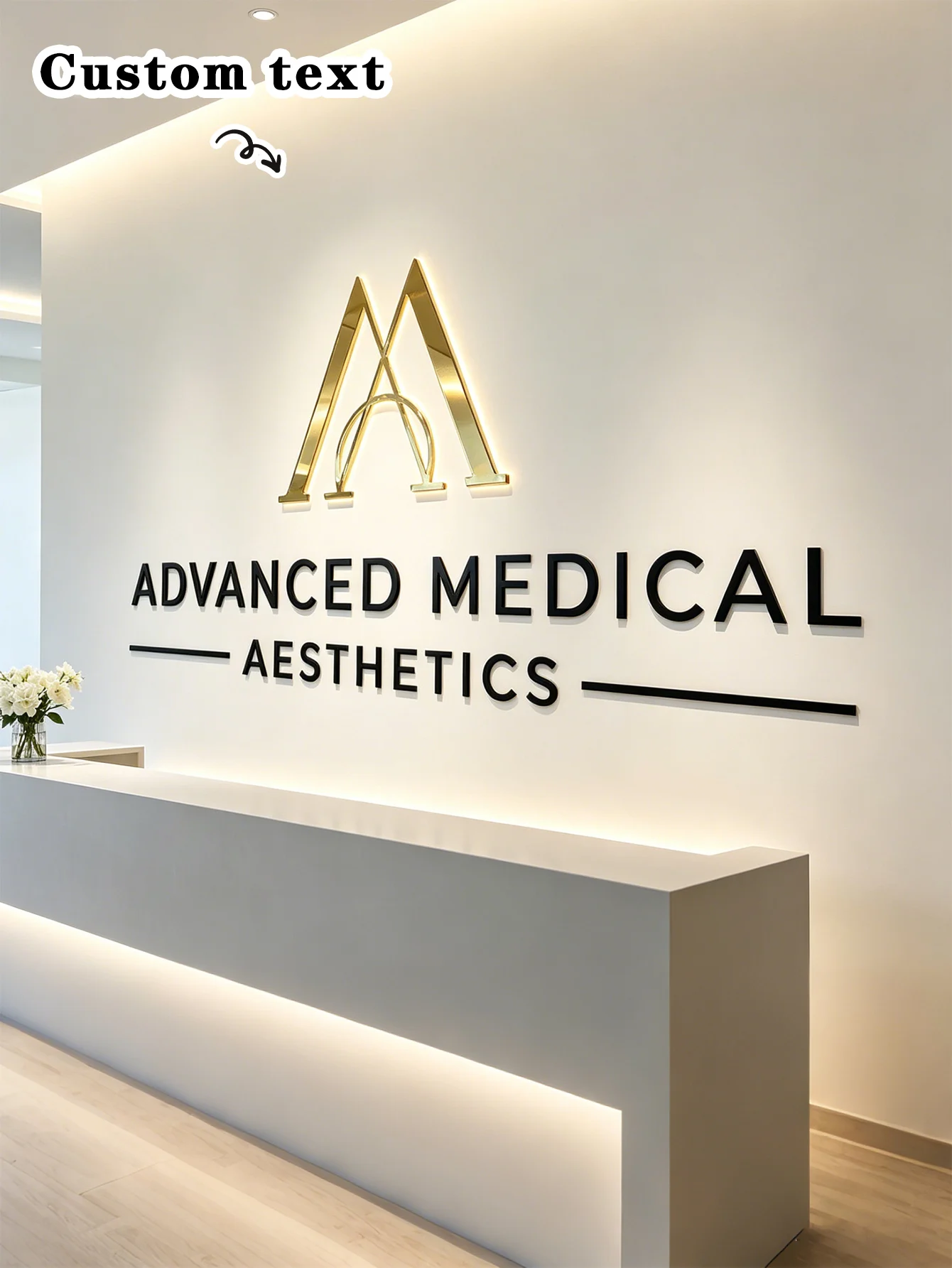 Custom Business Signs, Custom Laser-Cut Business Signs, Custom Acrylic Business Signs, Laser-Cut Signs, Corporate Wall Signs, Home Decor, Reception Signs, Beauty Salon Signs, Laser-Cut Signs, 3D Business Signs, Commerc
