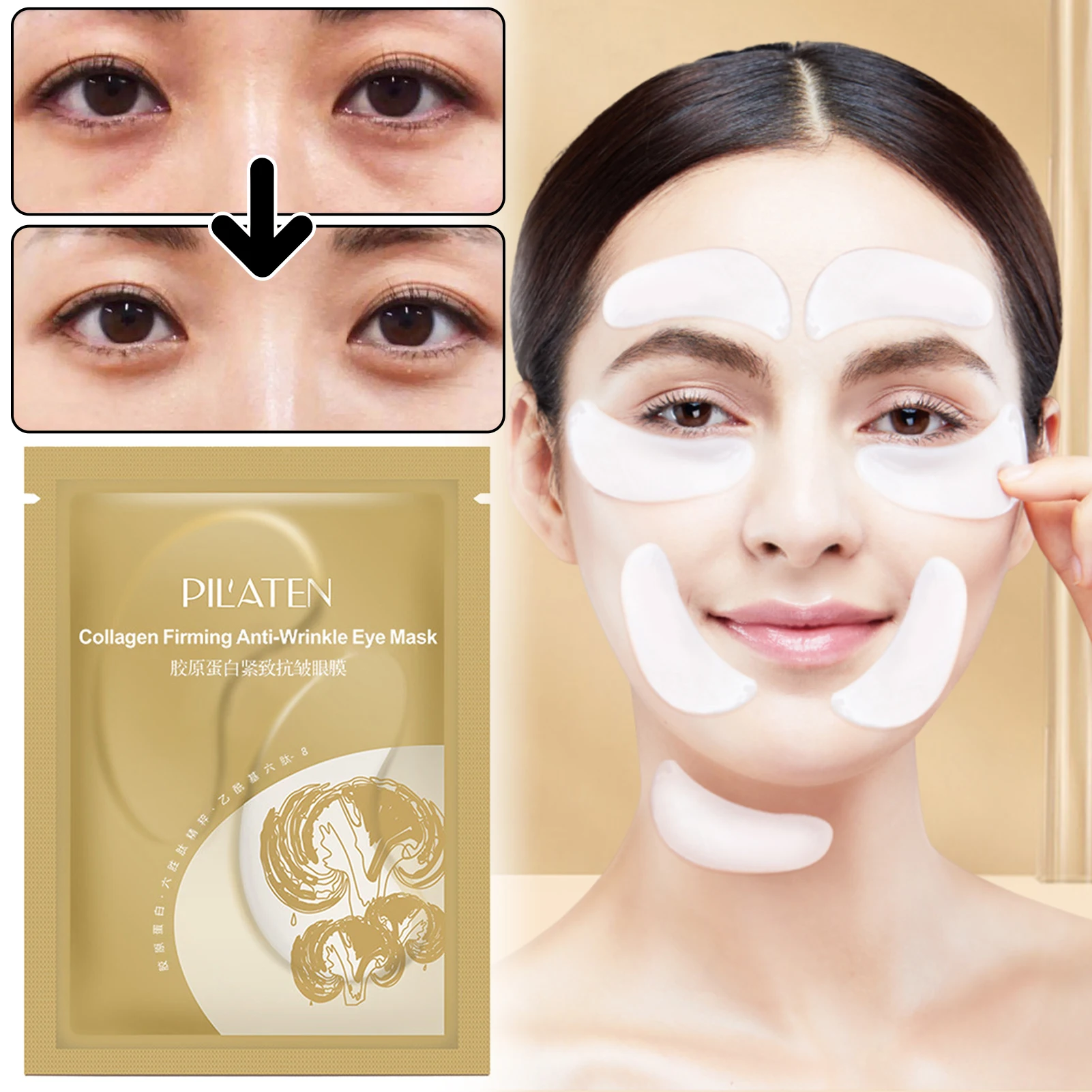 

Under Eyes Patch Collagen Moisturizing Soothing Hydrating Eyes Patch Repair Eyes Patch For Remove Dark Circles For All Skin Type
