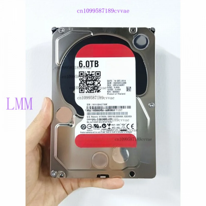 95% новый для WD60EFRX WD Red 3,5 дюйма 6 ТБ NAS Ware 3.0 68L0BN1 68MYMN1 жесткий диск SATA 64 МБ