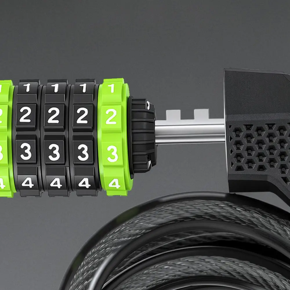 Secure Cycling Cable Lock Password Combination For For KUASUODT Bike Protection Anti Theft Tool With Convenient Frame Bracket