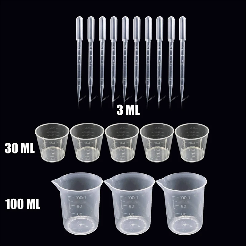 Uv Epoxy Resin Casting Tools Kit Include Measuring Cups Dropper DIY Jewelry Casting Making Supplies for Beginners view 3