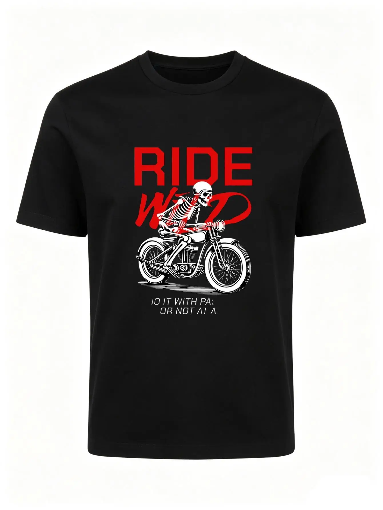 Men' Ride Wild Vintage Car Print T-Shirt - Black Casual Short Sleeve Round Neck Tee Suitable for Running, Outdoor Activities & Weekend Wear, Machine Washable Comfortable Fit for Car Enthusiasts, Year-Round Sportswear Top