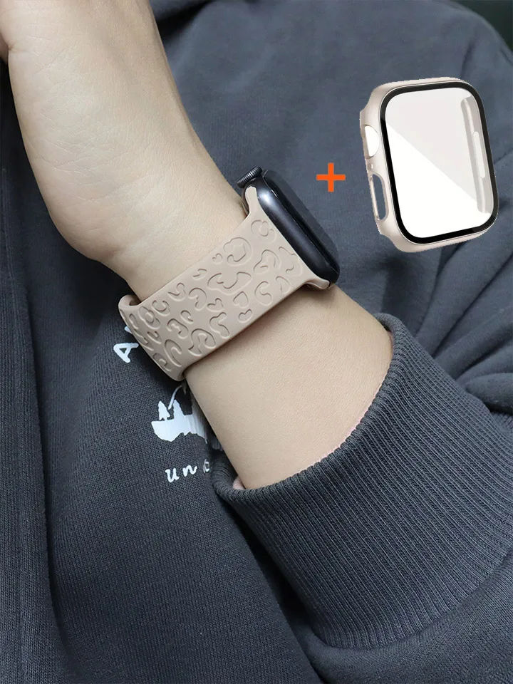 Glas + Gehäuse + Armband für Apple Watch Band 44 mm 46 mm 45 mm 42 mm 41 40 38 mm Displayschutzfolien für Apple IWatch Serie 10 9 8 7 6 SE 5 4