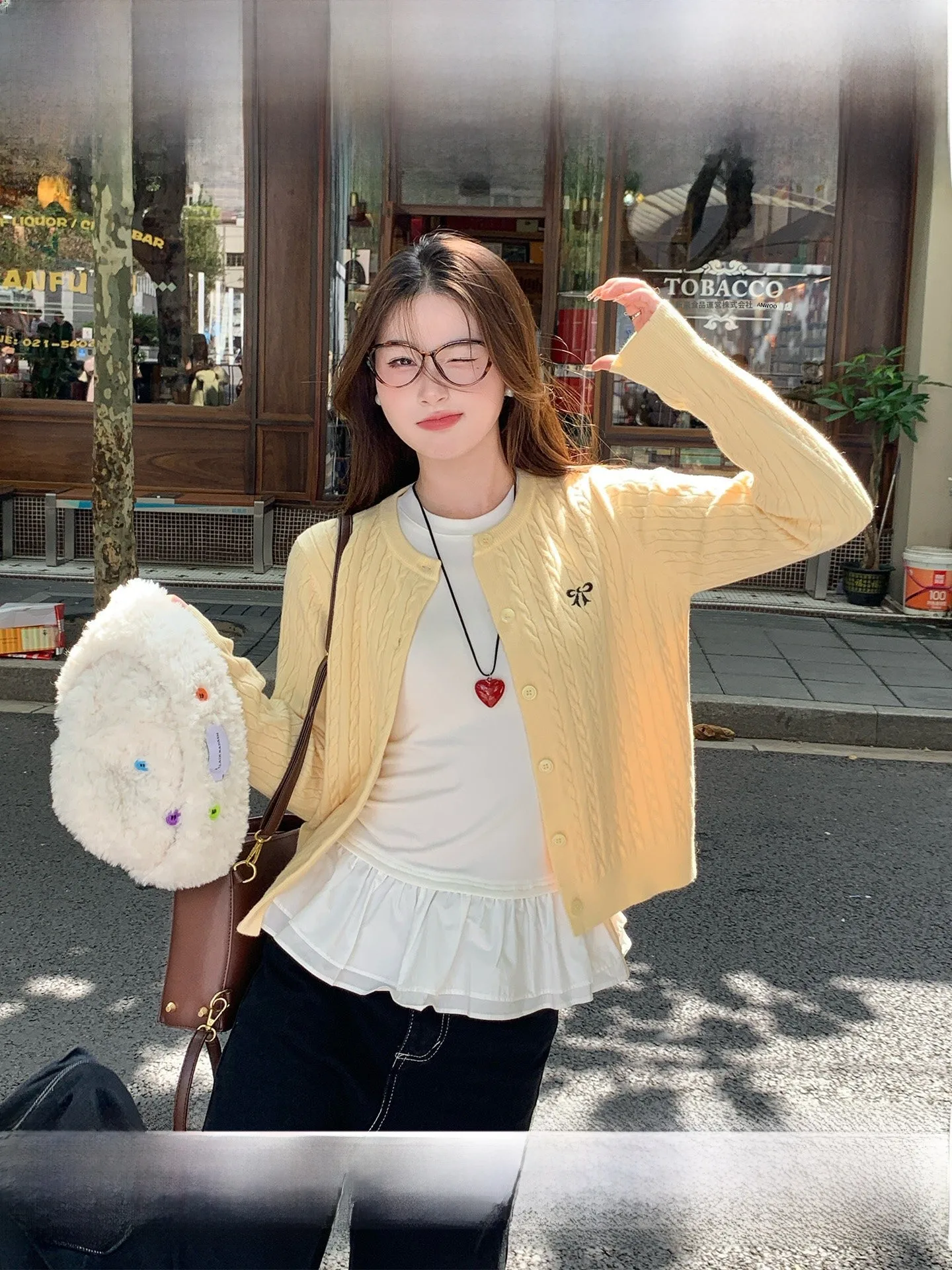 

Желтый вязаный кардиган-пальто для женщин: весенне-осенняя верхняя одежда с красивой вышивкой, вязаный топ для ранней весны