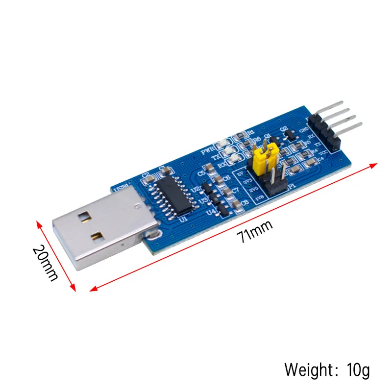 USB to TTL serial port small board 5V/3.3V/1.8V level download burning line CH340 module