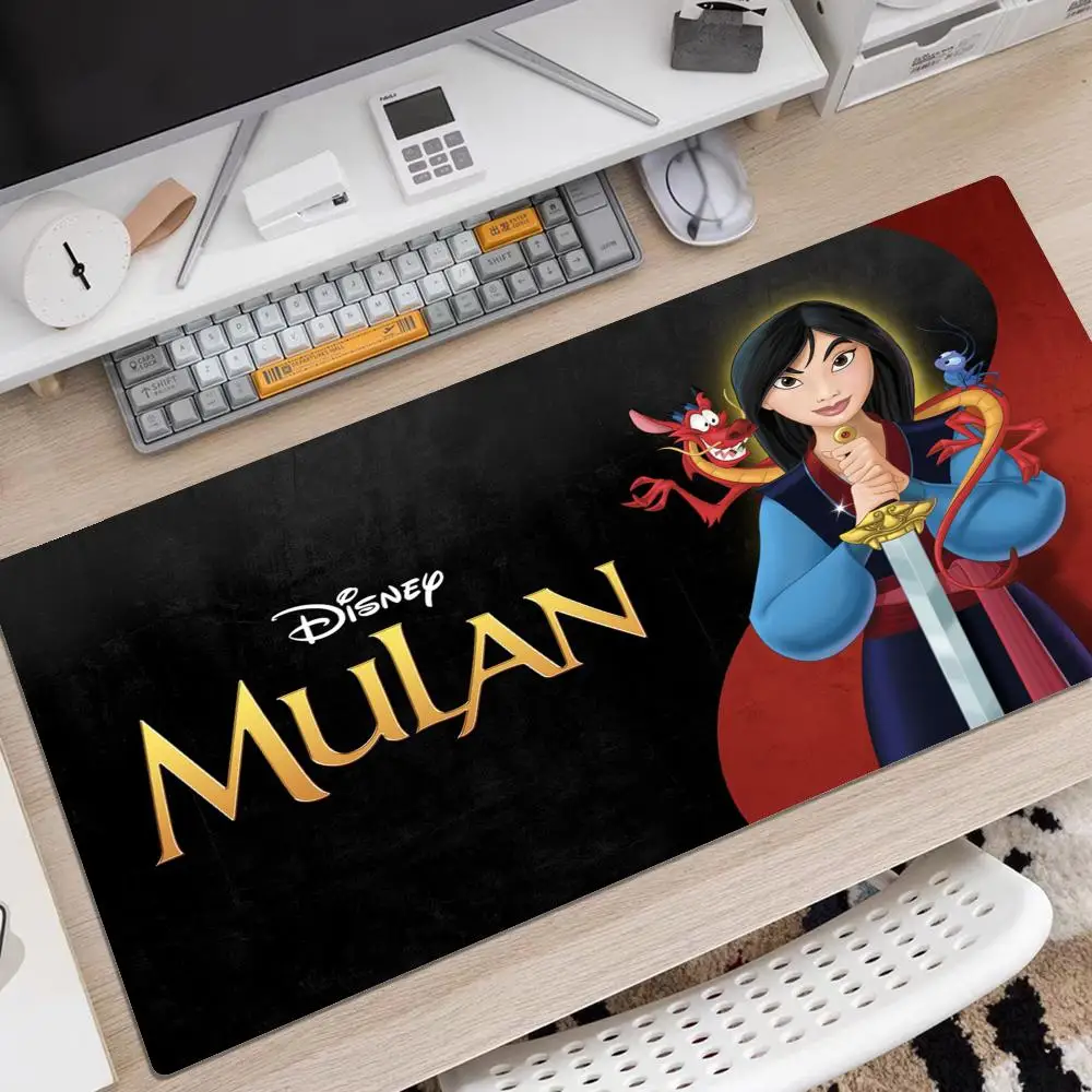 Disney Princess Mulan Mousepad Cute Natural Rubber Gaming mousepad Desk Mat Size for Game Keyboard Pad for Gamer