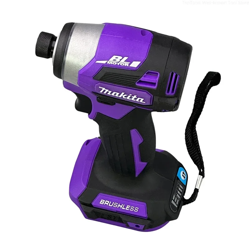 Makita DTD173 purple Screwdriver Impact  Set Household Electric Hand Drill  Power  Impact Mini Rotary Wireless Electric  Tool