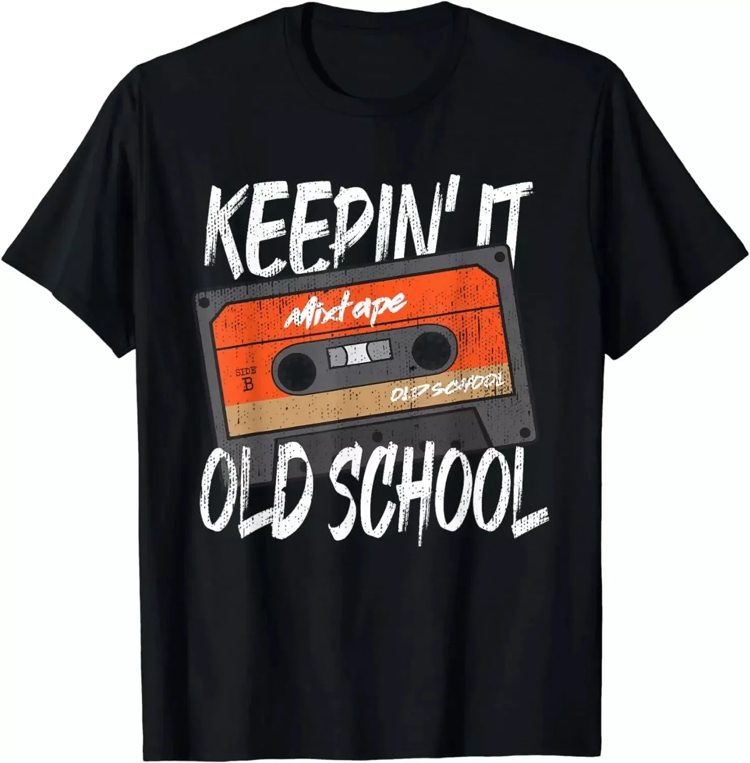 Funny Old-School Hip-Hop 80s 90s Mixtape Cassette Tape Unisex T-Shirt S-5XL