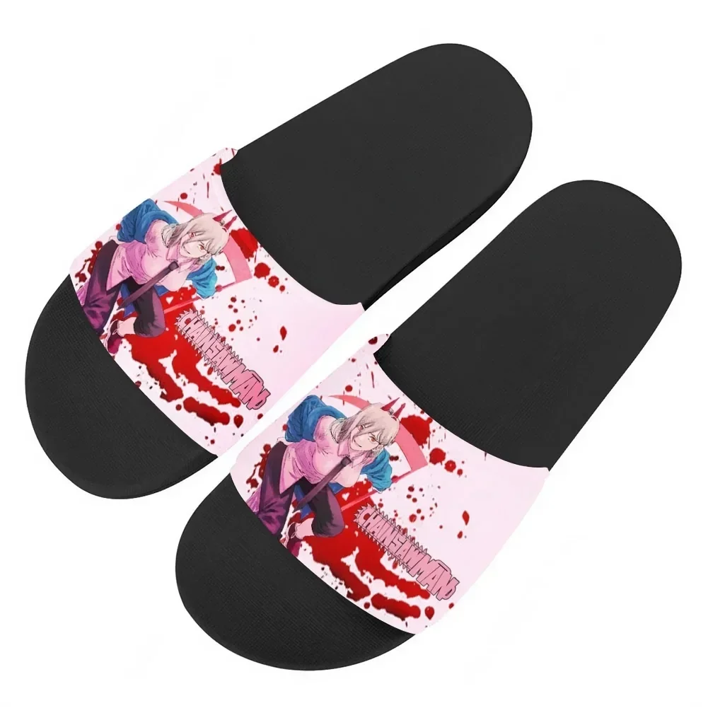 

Chainsaw Man Slippers Home Water Shoes Men Women Teenagers Custom Made Bathroom Beach Pool Sandals That Can Be Worn Outside