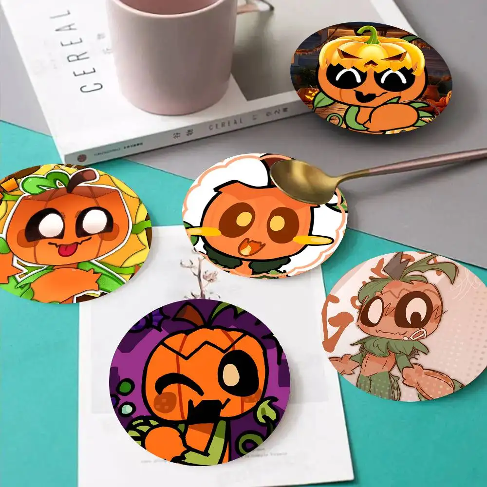 1pc Gourdy D-Dandys W-World Wooden Coaster Colour Printing Cup Mat Home Desk Decoration Gifts