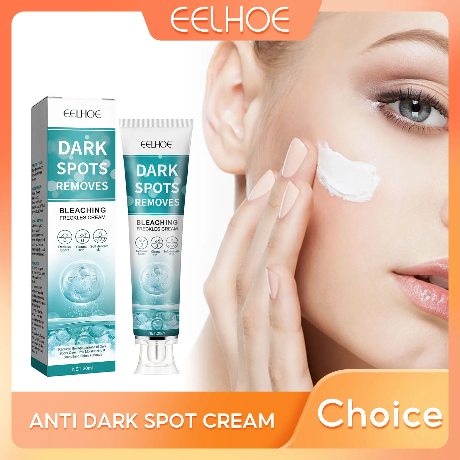 

Effective Whitening Freckles Cream Moisturizing Melasma Dark Spots Removal Acnes Melanin Brighten Skin Nicotinamide Facial Cream