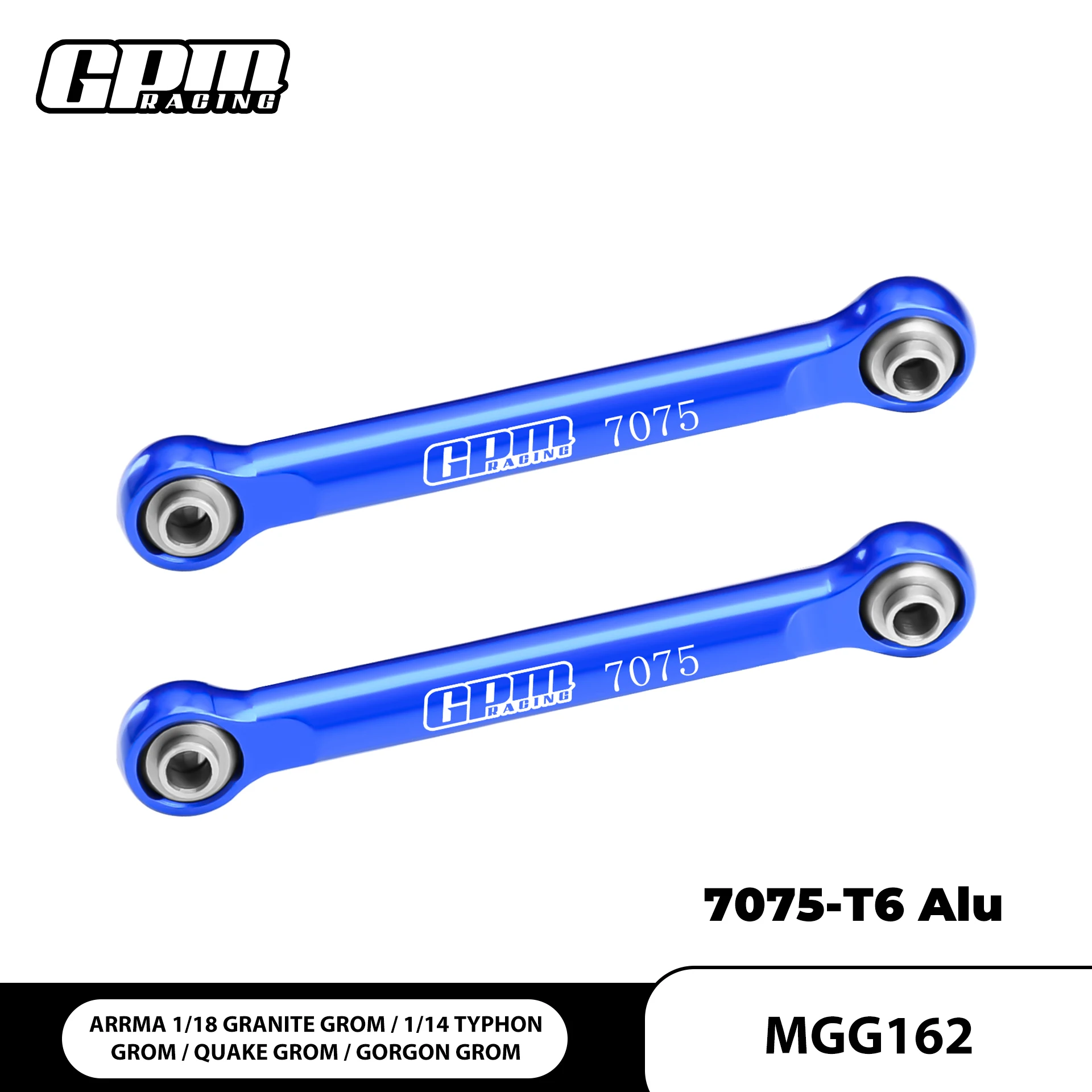 GPM Alloy 7075 Front Steering Link Rod For ARRMA 1/18 Granite Grom Typhon Grom RTR-ARA2106