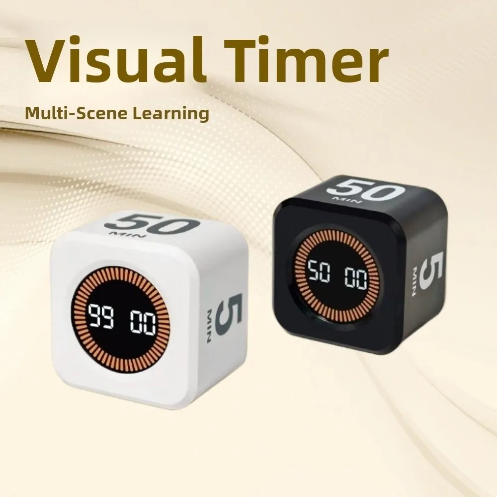 4 Preset Time Visual Flip Timer LED Display Gravity Sensor Gravity Sensor Timer Countdown Function Cube Shape