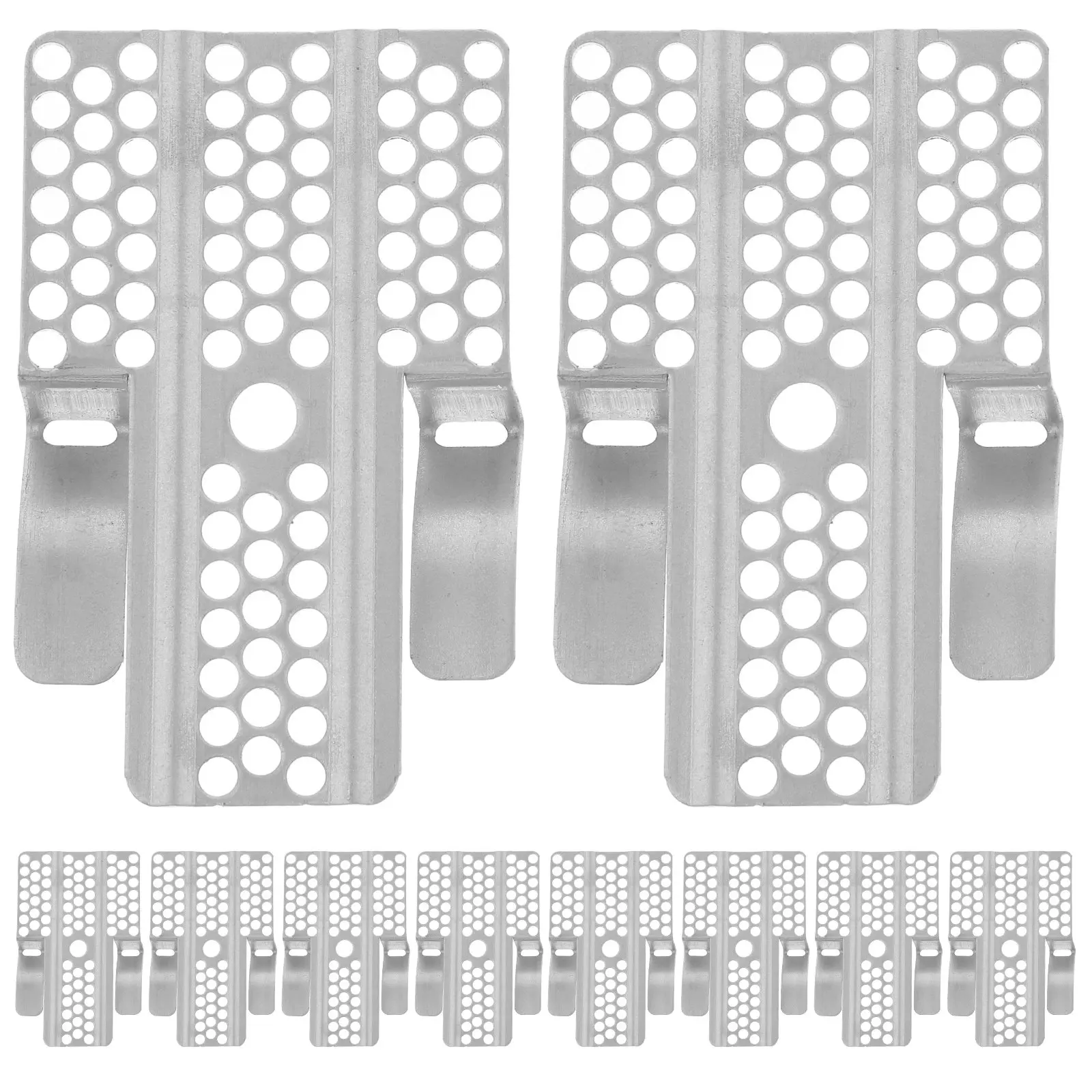 10/20pcs Drywall Repair Clips, 1/2 & 5/8 Inch Drywall Fastener Clips With Screws, Wall Hole Patch Kit For Wood Steel Studs