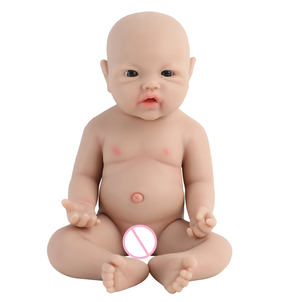 IVITA WG1526 10インチ全身シリコンリボーンドール、100%柔らかいリアルな未塗装DIYペイント可能ブランクドールおもちゃ（子供向け）