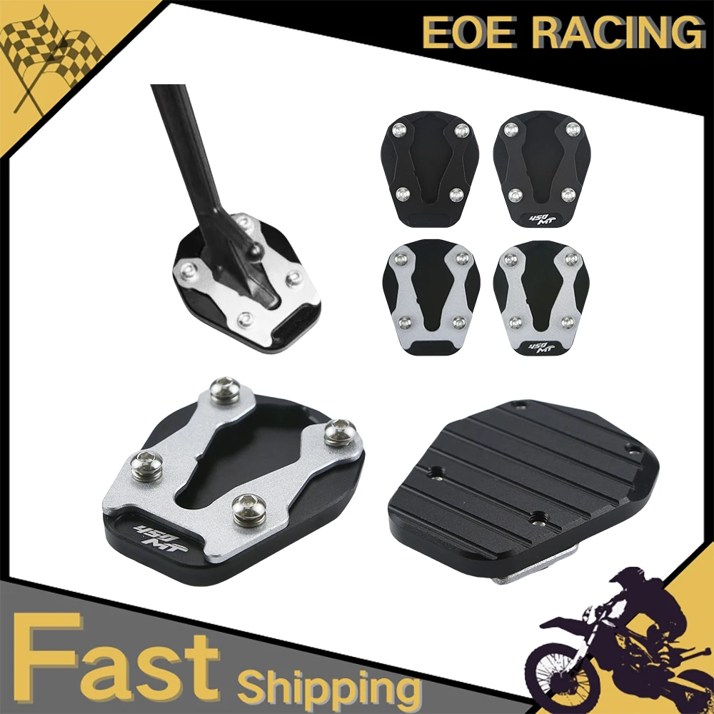 

Motorcycles Accessories Foot Side Stand Enlarger Plate Pad Kickstand Extension For CFMOTO 450MT MT450 CF 450 MT 2024 2025