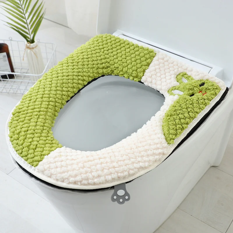 Toilet Mat 2025 New Household Winter Thickened Four Seasons Universal soft Toilet pad Cover Toilet Toilet Cushions Seat Cushions