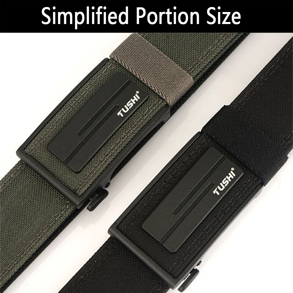 XUHU New Hard Tactical Belt for Men Metal Automatic Buckle Gun Belt 1100D Nylon Military Belt IPSC Outdoor Sports Girdle Male