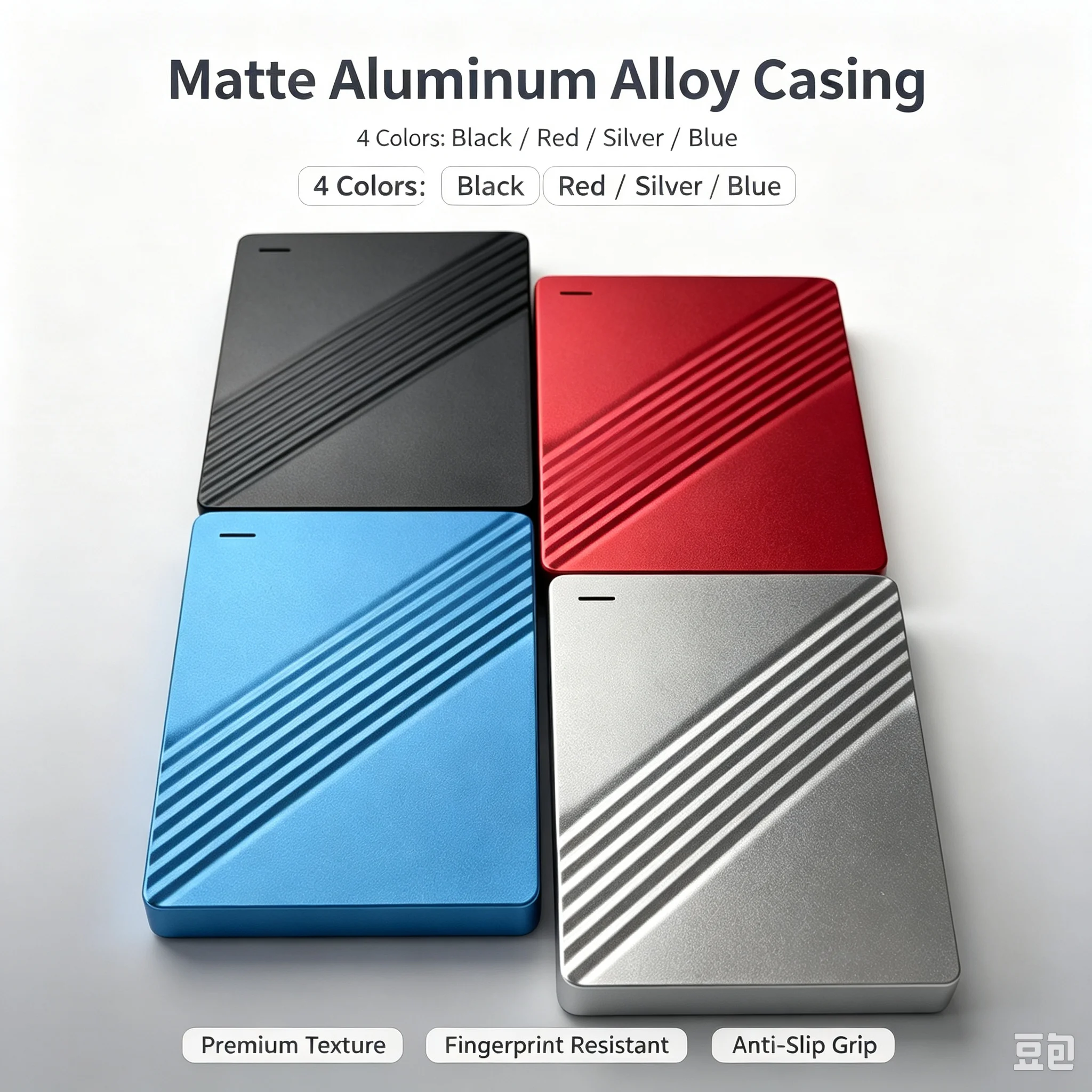 Portable External Hard Drive 2.5 Inch USB 3.0 High Speed 250GB 500GB  1TB 2TB 4TB Metal Shockproof External HDD Storage Disk