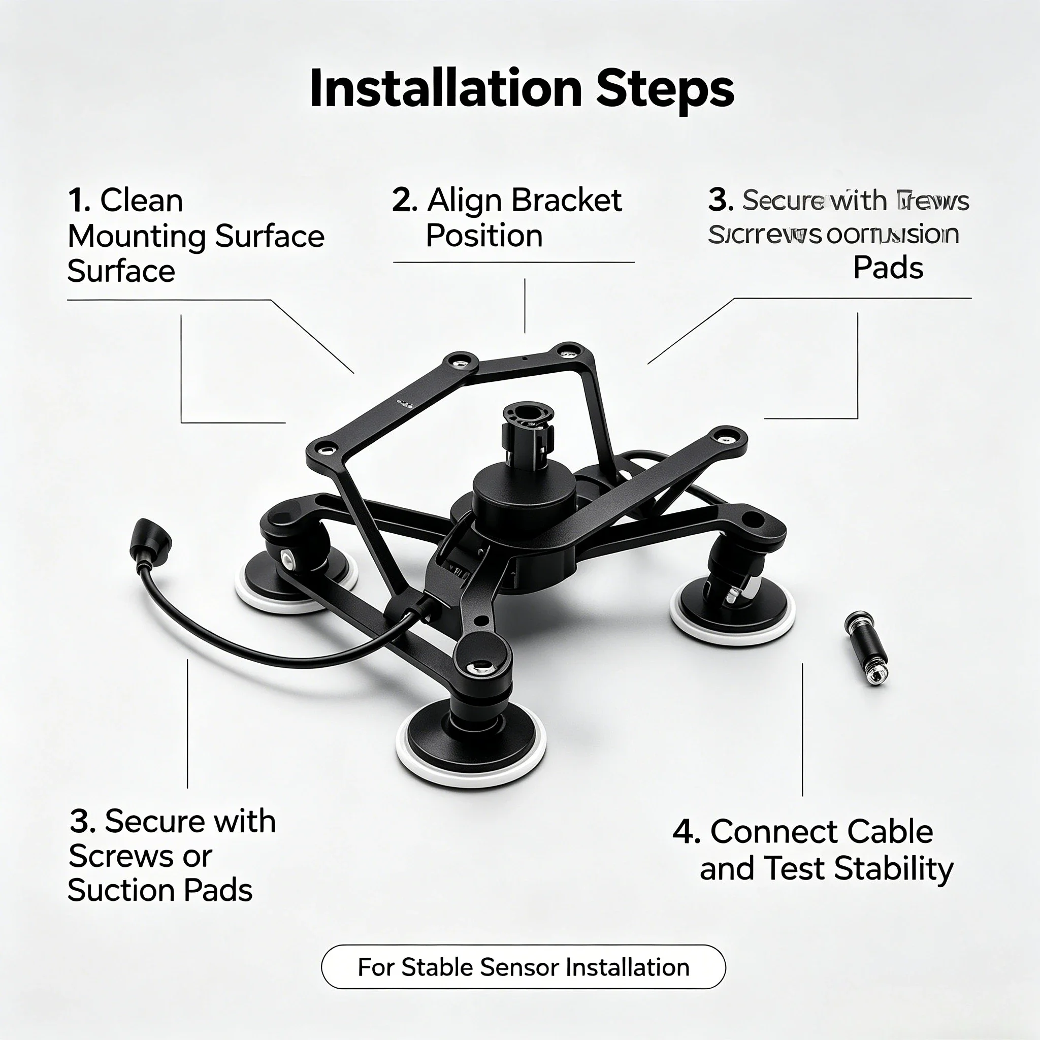 M350 RTK Single Three-axis Gimbal Assembly, Upper and Lower Mounting Brackets, Camera , Fixing Parts, Mounting Support Frame