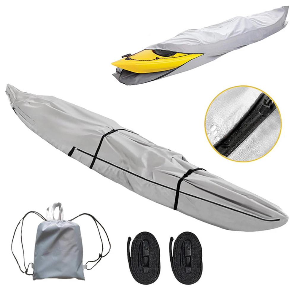 

For Canoe For Kayak Full-Cover Boat Protection Dustproof Canoe Cover Water Sports 10ft 3.1*0.7m Full Coverage Fishing Boat Cover