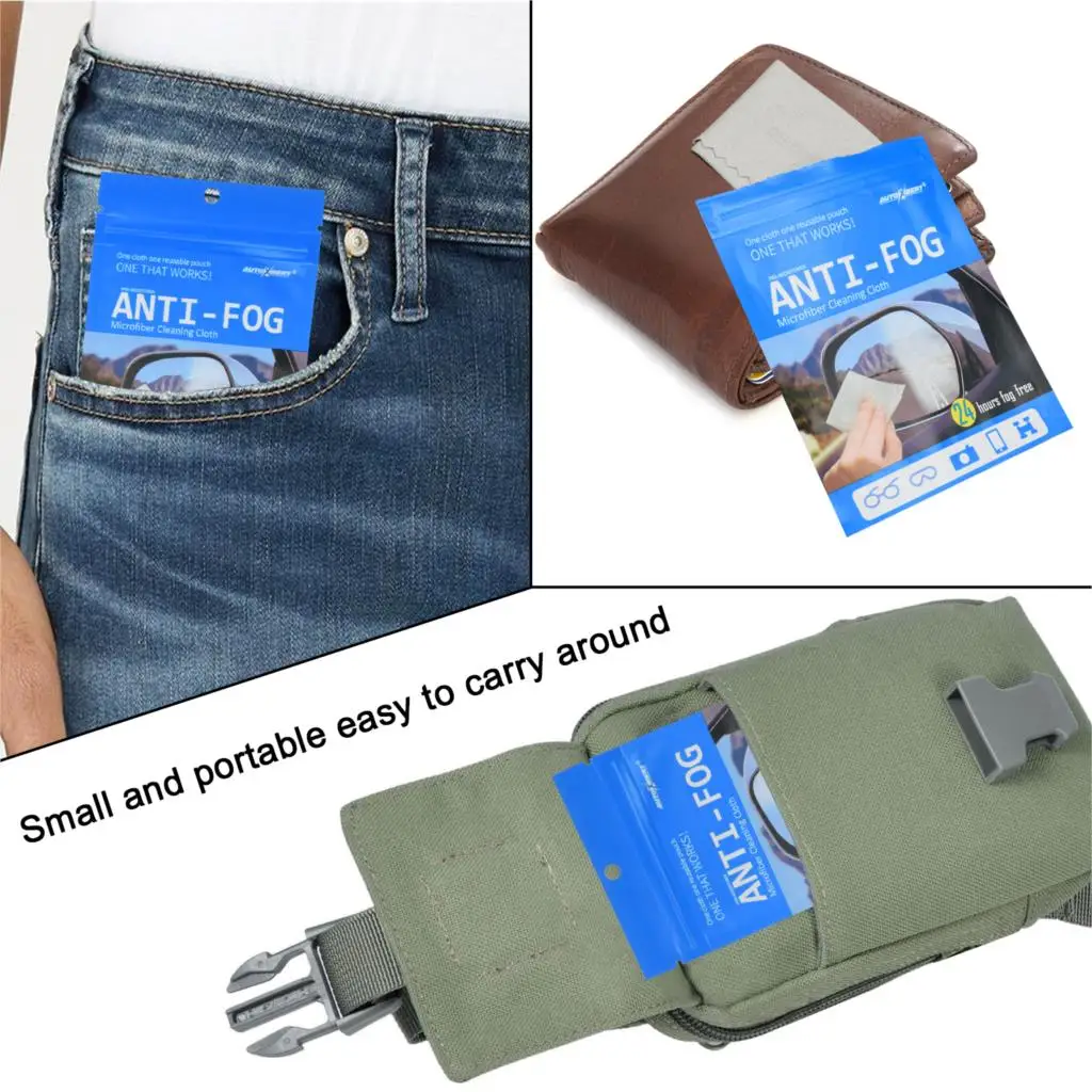 Reusable Anti-Fog Lens Wipes Anti Fog Glasses Lens Cloth Mask Cleaner Car Rearview Mirror Defogger Sport Swimming Goggles Helmet