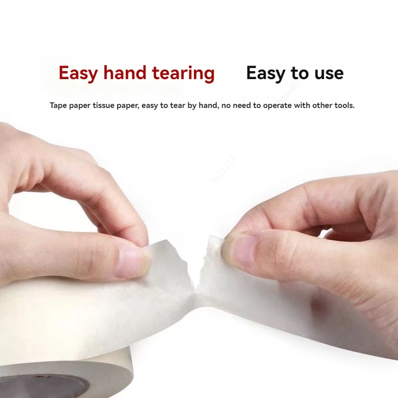 20m/50m Masking Tape White Writable Sealing Self Adhesive Tape Waterproof for Art Painting Sketch Car DIY Paper School Supplies image 4
