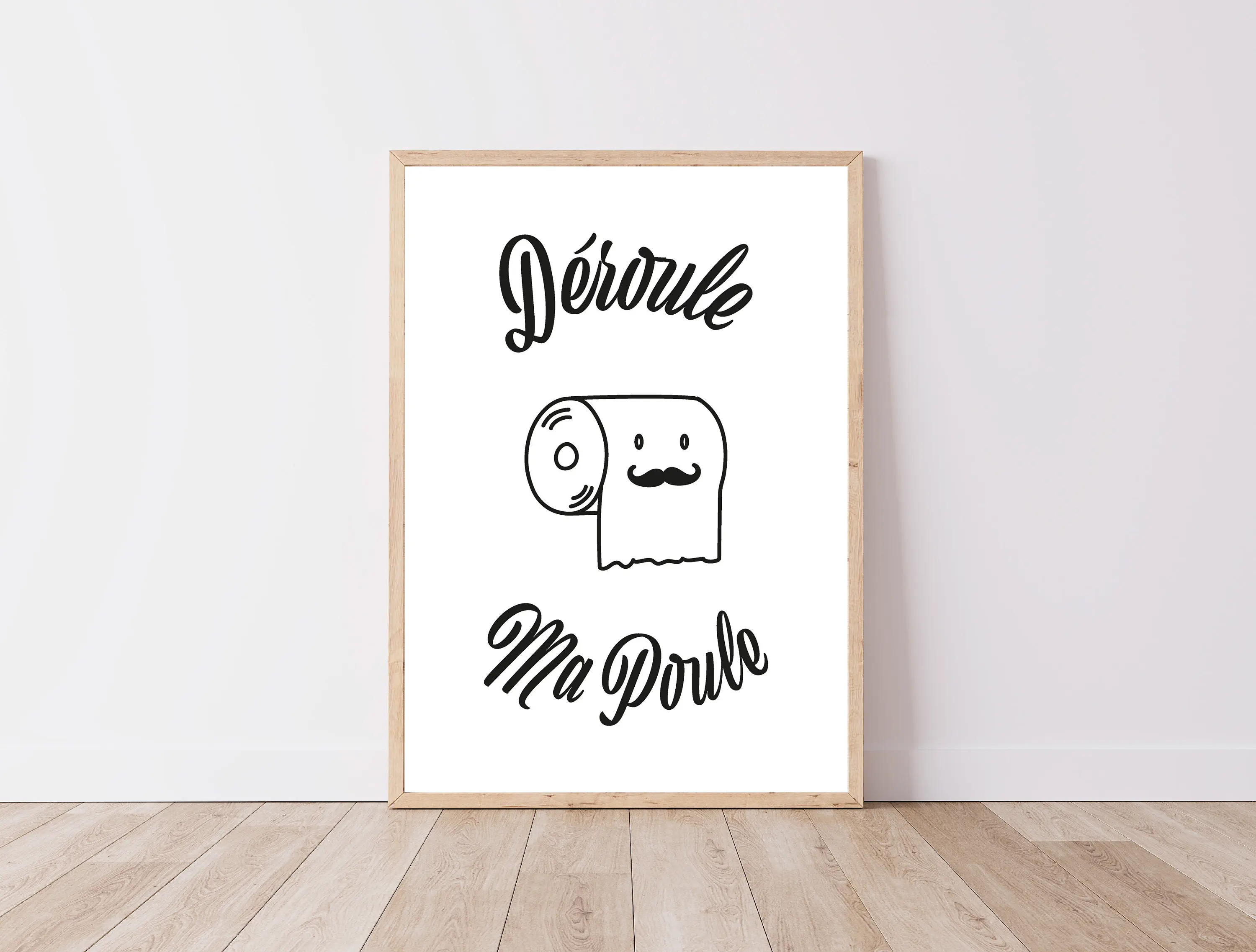 WC Humor French Commentary Toilet Quote Different Ways Poster Print Wall Art Pictures Canvas Painting Living Room Home Decor