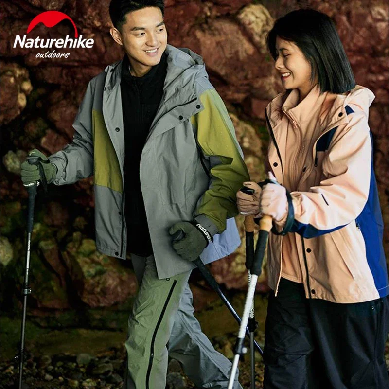 قفازات شتوية من Naturehike قفازات شاشة تعمل باللمس للرجال والنساء للتخييم وركوب الدراجات والمشي لمسافات طويلة والتزلج والدراجات النارية غير قابلة للانزلاق أسود وأخضر ووردي