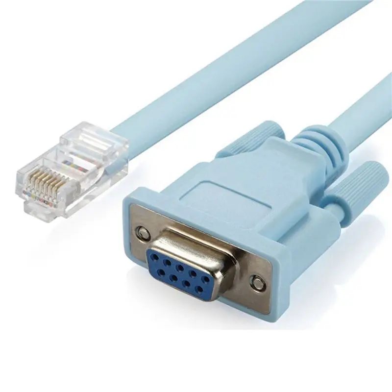 ABRI-10X RJ45 Network Cable Serial Cable Rj45 To DB9 And RS232 To USB (2 In 1) CAT5 Ethernet Adapter LAN Console Cable