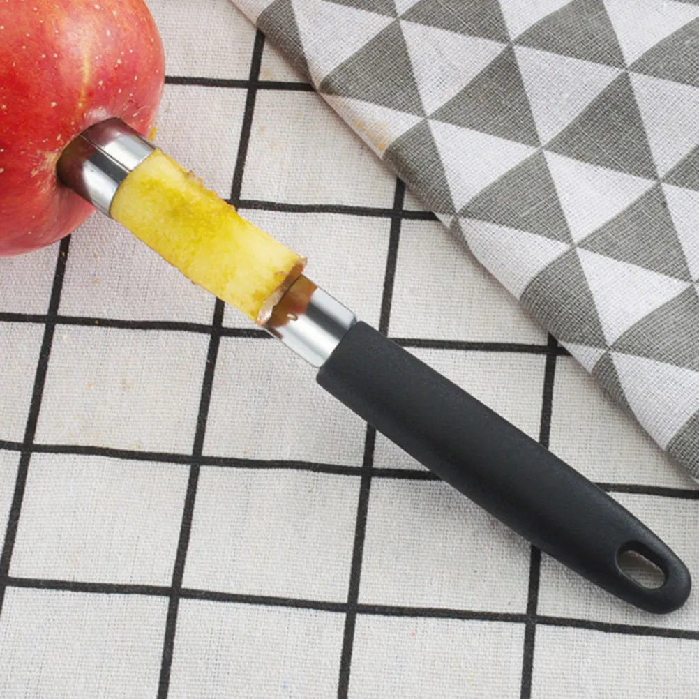 2Pcs Stainless Steel Fruit Core Remover Sharp Serrated Easy Kitchen Gadget for Tomatoes Pears Pineapples Zucchini Bell