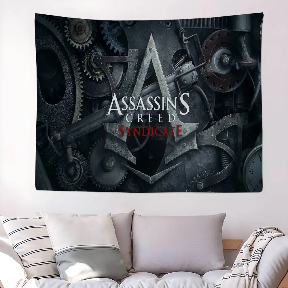 Game A-Assassins C-Creeds Printed Large Wall Tapestry Art Science Fiction Room Home Decor Decor Blanket