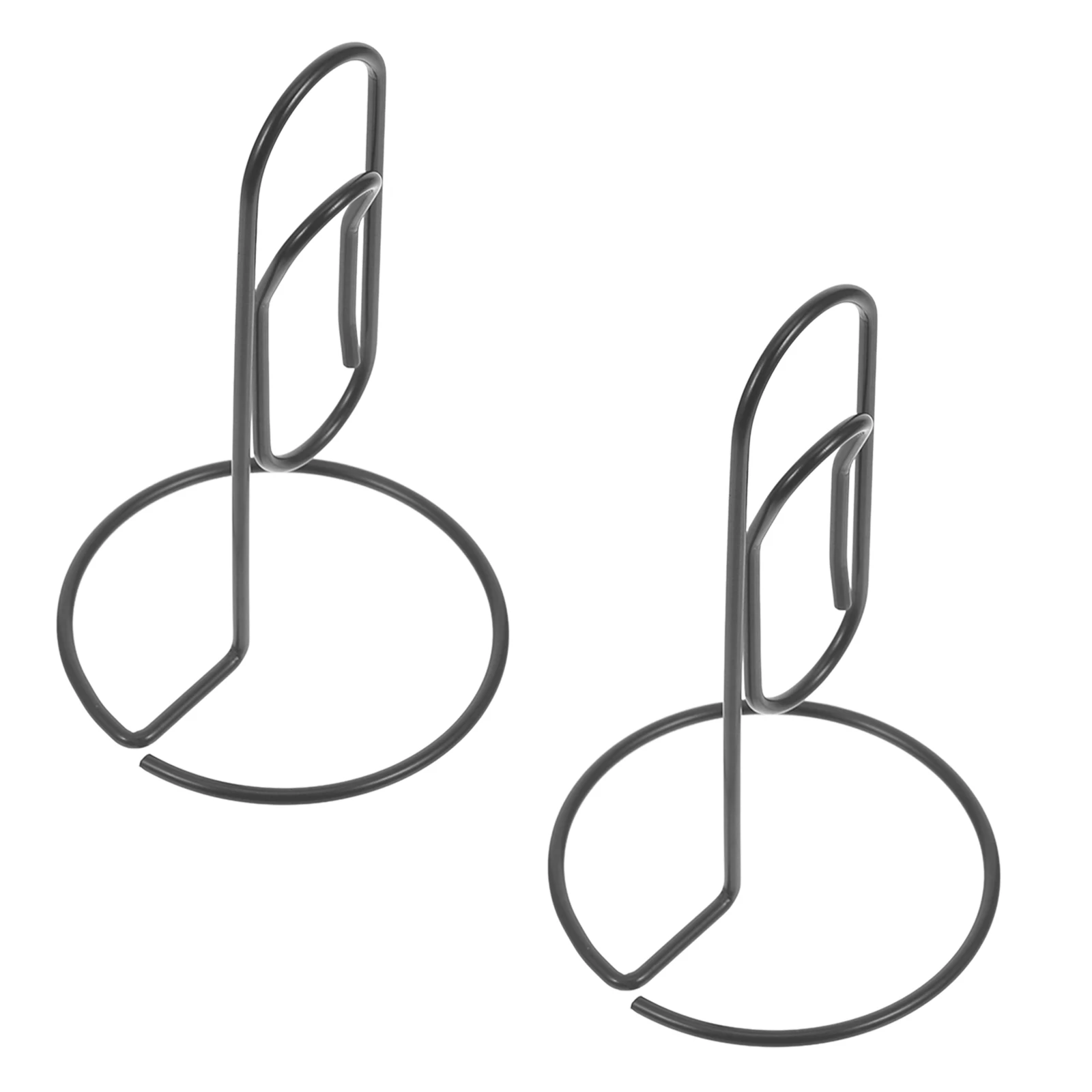 

2pcs Black 130mm Iron Photo Clip Stand Card Holder Table Number Place Cards Picture Badge Display Rack Office Home