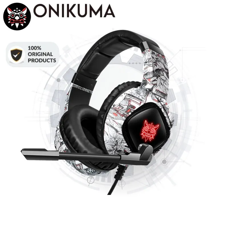 Słuchawki ONIKUMA K19 Gaming Headset Przewodowe słuchawki stereo z redukcją szumów z mikrofonem