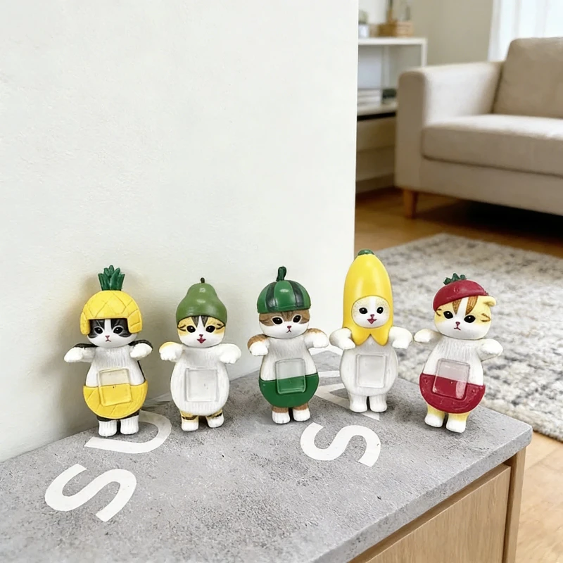 

Mofusand Fruit Nyan Gachapon Pineapple Cat Blind Box Kawaii Desktop Decoration Car Decoration Collectable Toy Birthday Gift